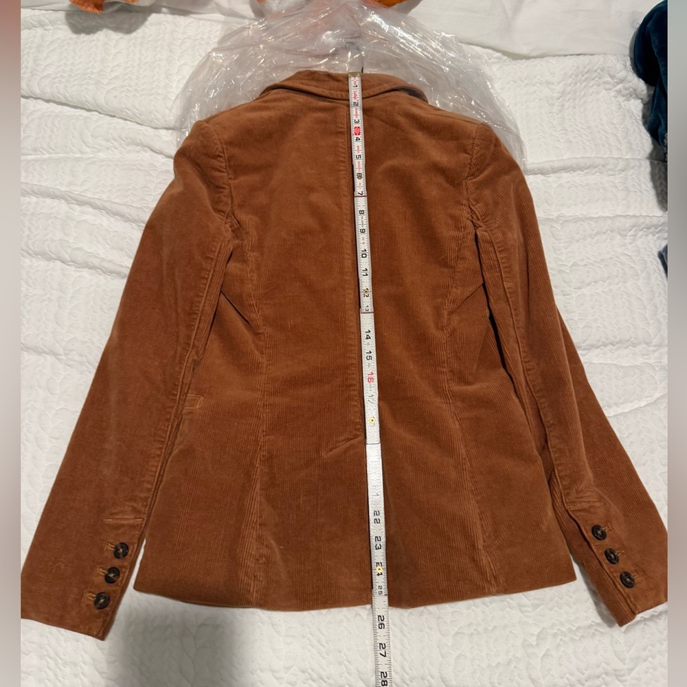 Alice + Olivia Denim Corduroy Macey Blazer - Picture 2 of 13